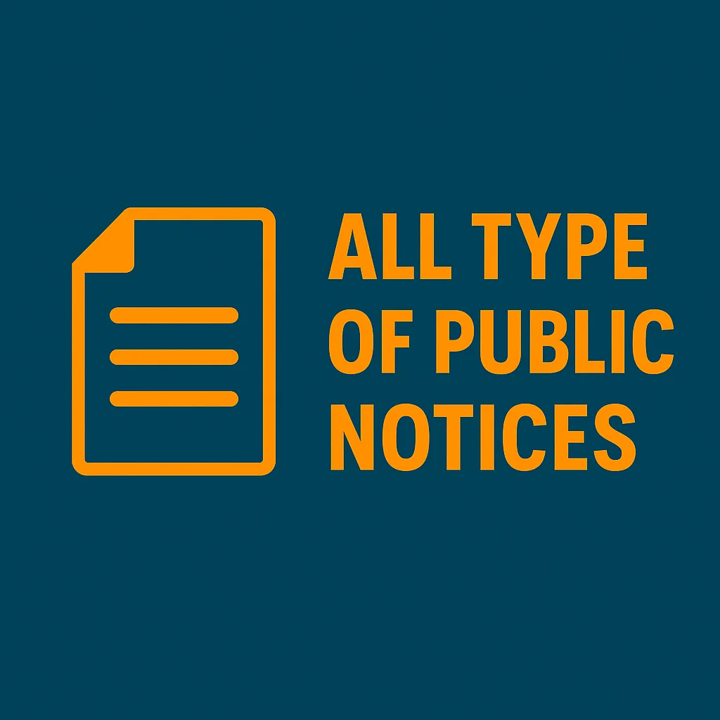 All Types Of Notices